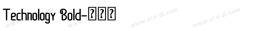 Technology Bold字体转换
